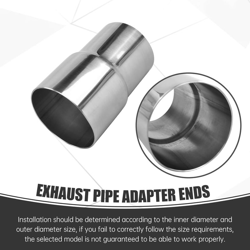 GESEXI Exhaust Adapter Connector 2.25"ID to 2.5"ID，Exhaust Adapter Total Length 4 "Stainless Steel Polished. - Image 5
